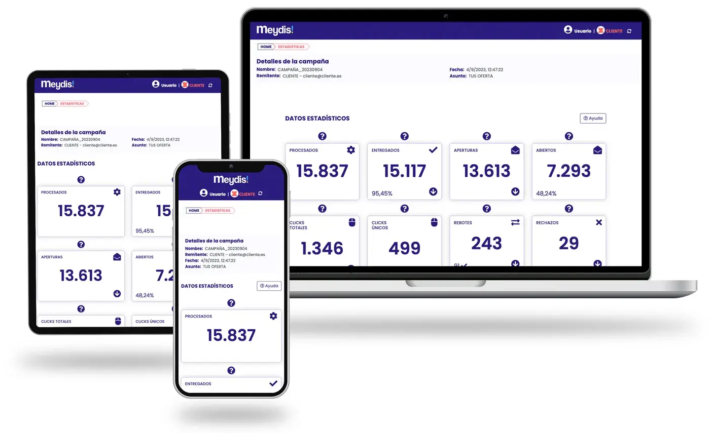 Aplicación Universal Stats, detalle estadístico